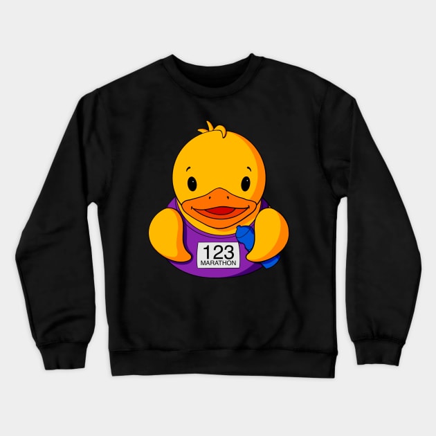 Marathon Rubber Duck Crewneck Sweatshirt by Alisha Ober Designs